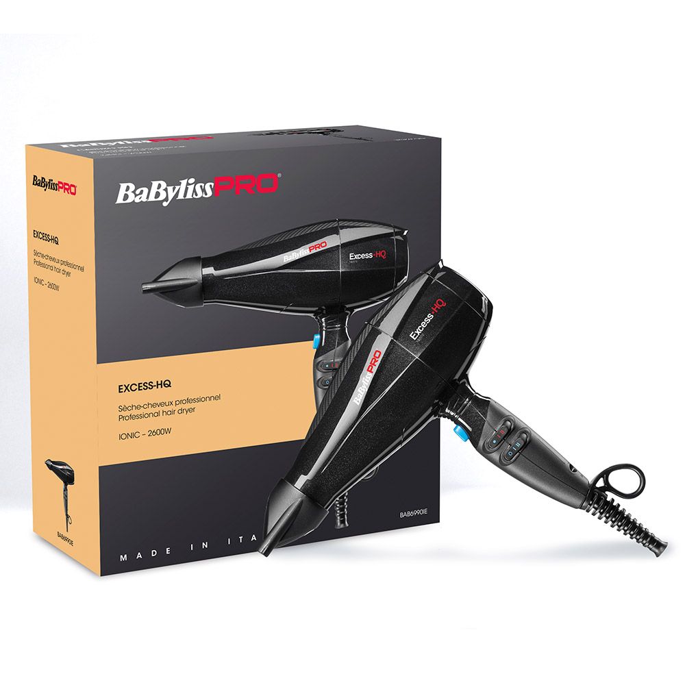 BaByliss PRO EXCESS HQ Fön Haartrockner 2600 W - Professionelles Styling