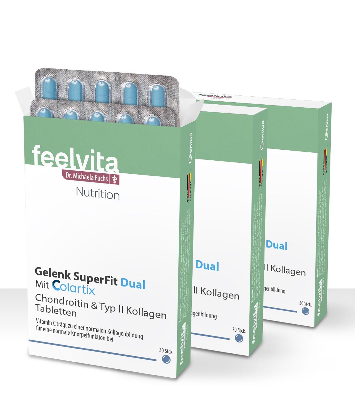 Genius Feelvita Nutrition Gelenk SuperFit Dual Tabletten 90 St