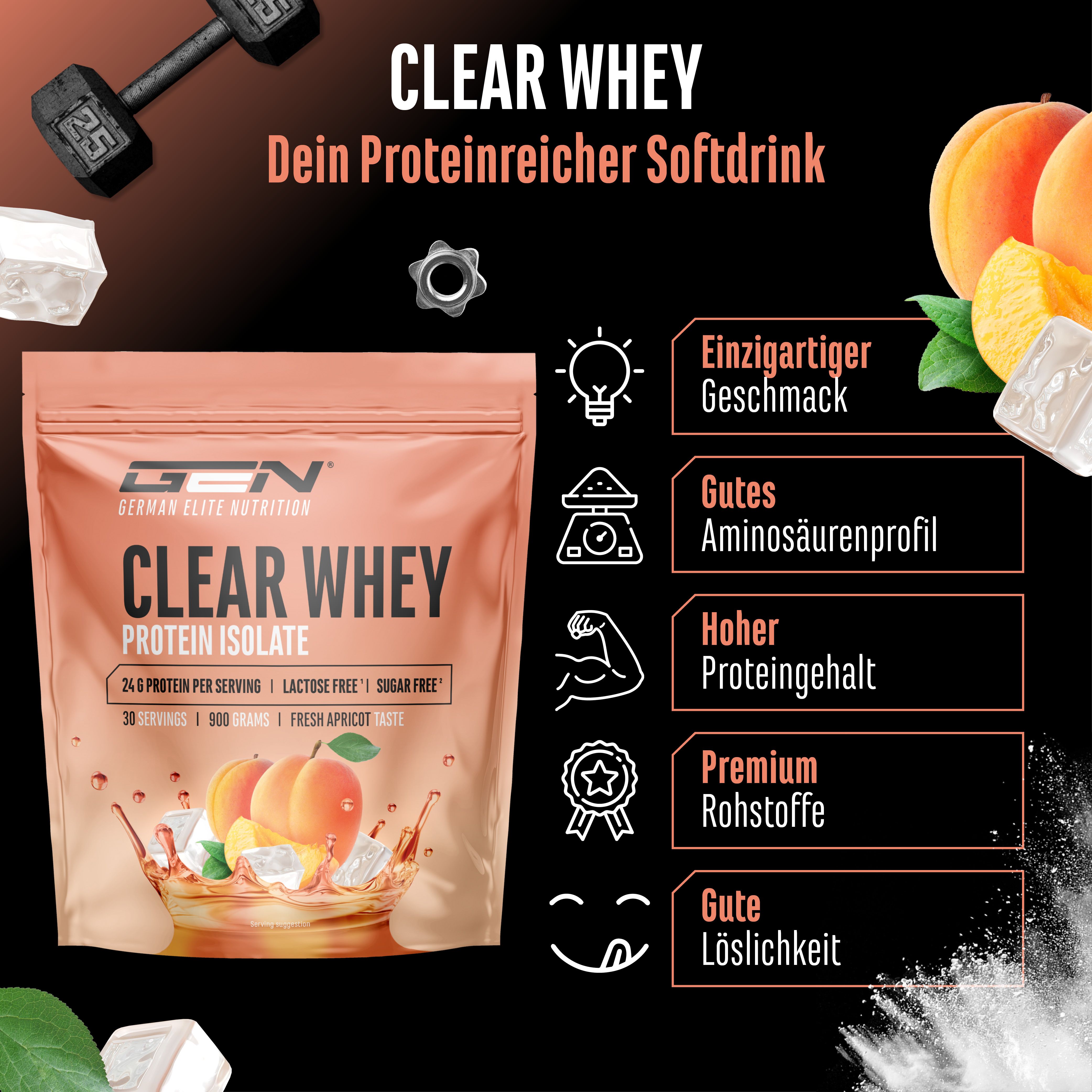 GEN Clear Whey Protein Isolat