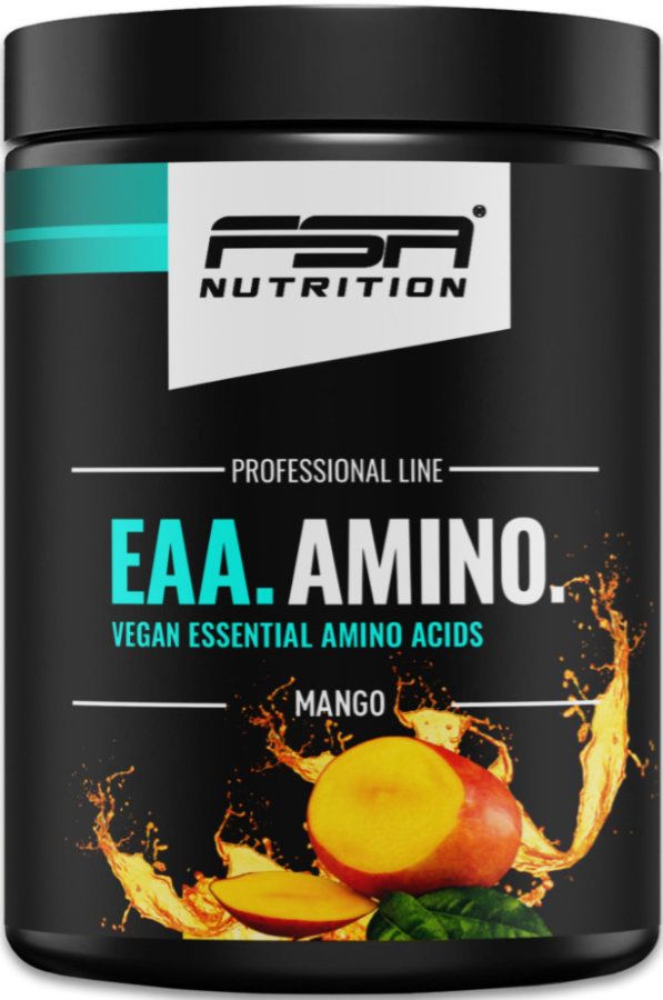 FSA NUTRITION EAA Amino - Aminosäuren Komplex hochdosiert - vegan - Mango
