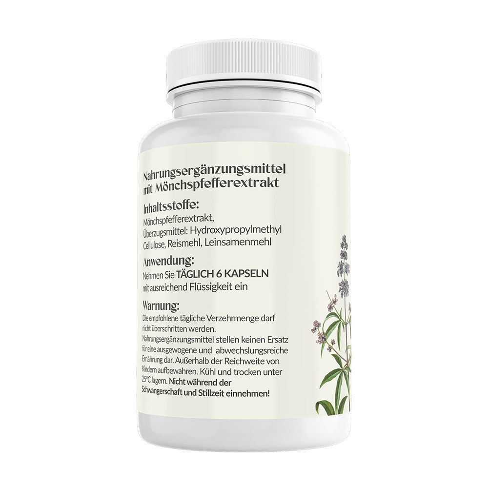 Rückseite einer weißen Flasche mit Text. Enthält Informationen zu Inhaltsstoffen, Anwendung und Warnhinweisen. Illustrationen.
