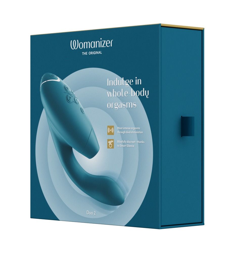 Womanizer Duo 2 Druckwellenstimulator mit G-Punkt Vibrationsarm grün 1 St