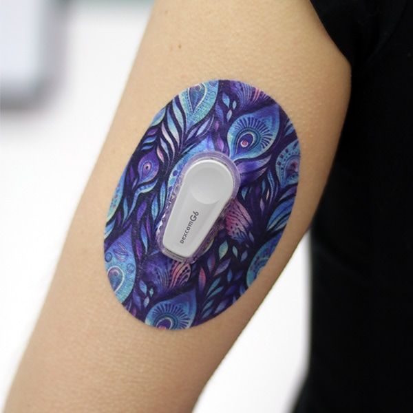 Diasticker® Dexcom G6 Fixiertapes "Batik Peacock"