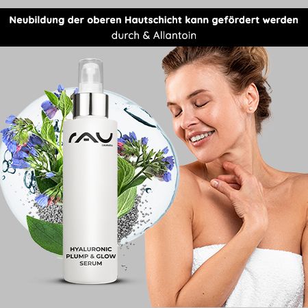 RAU Cosmetics Hyaluronic Plump & Glow Serum - Feuchtigkeitsserum für pralle, strahlende Haut 100 ml