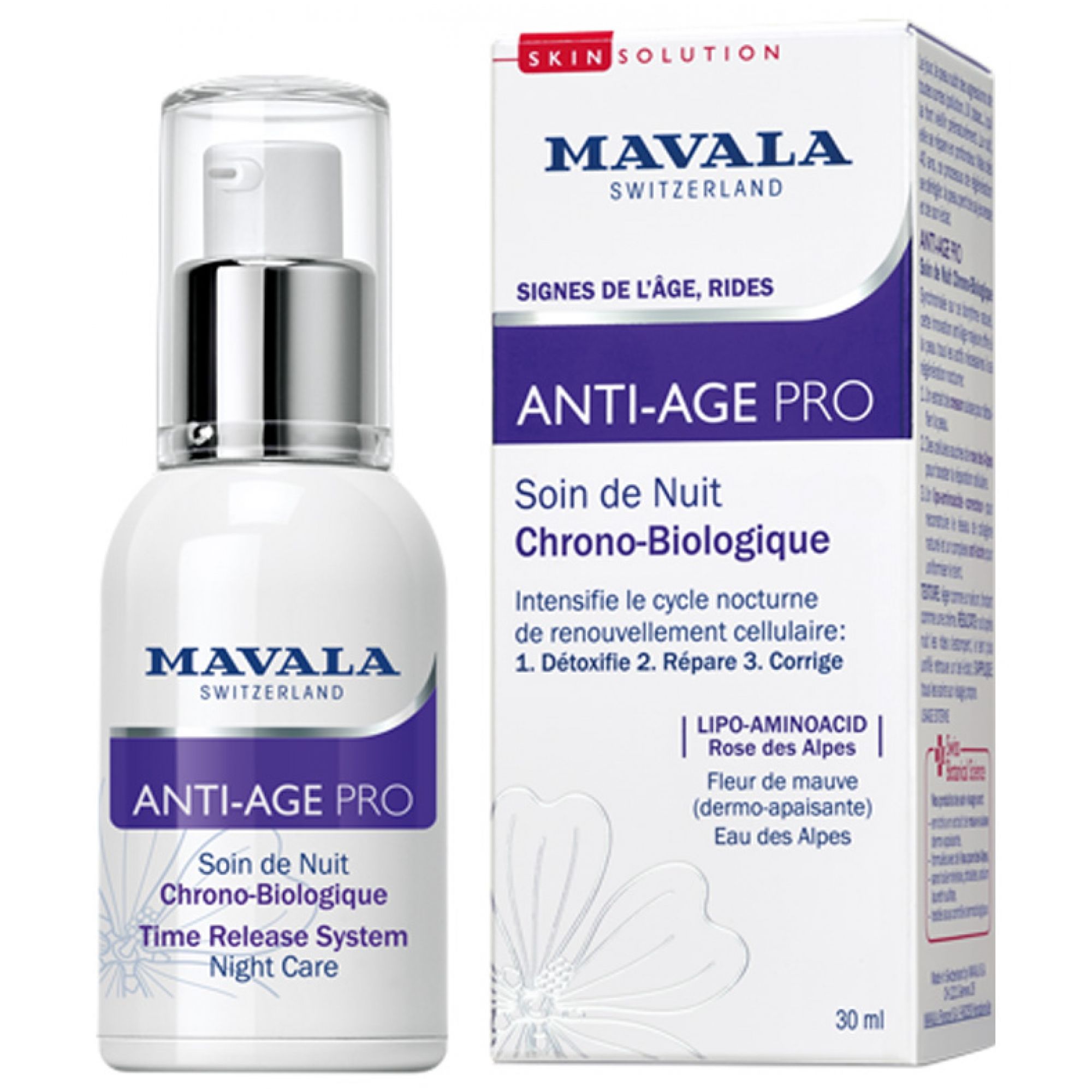 Mavala SkinSolution Anti-Aging Pro Chrono-Biologische Nachtpflege 5x5x11,5 cm