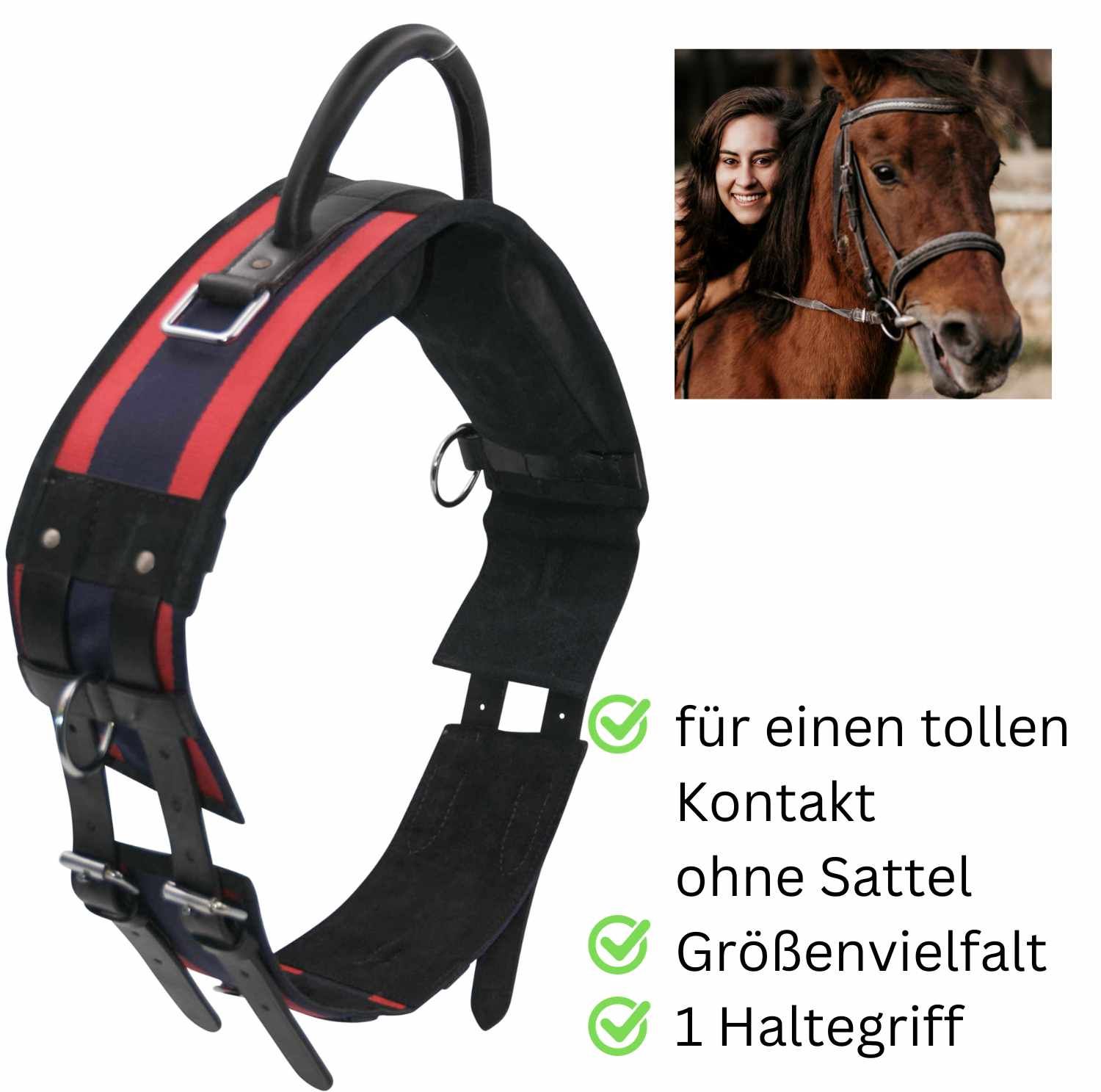 AMKA Longiergurt mit Handgriff