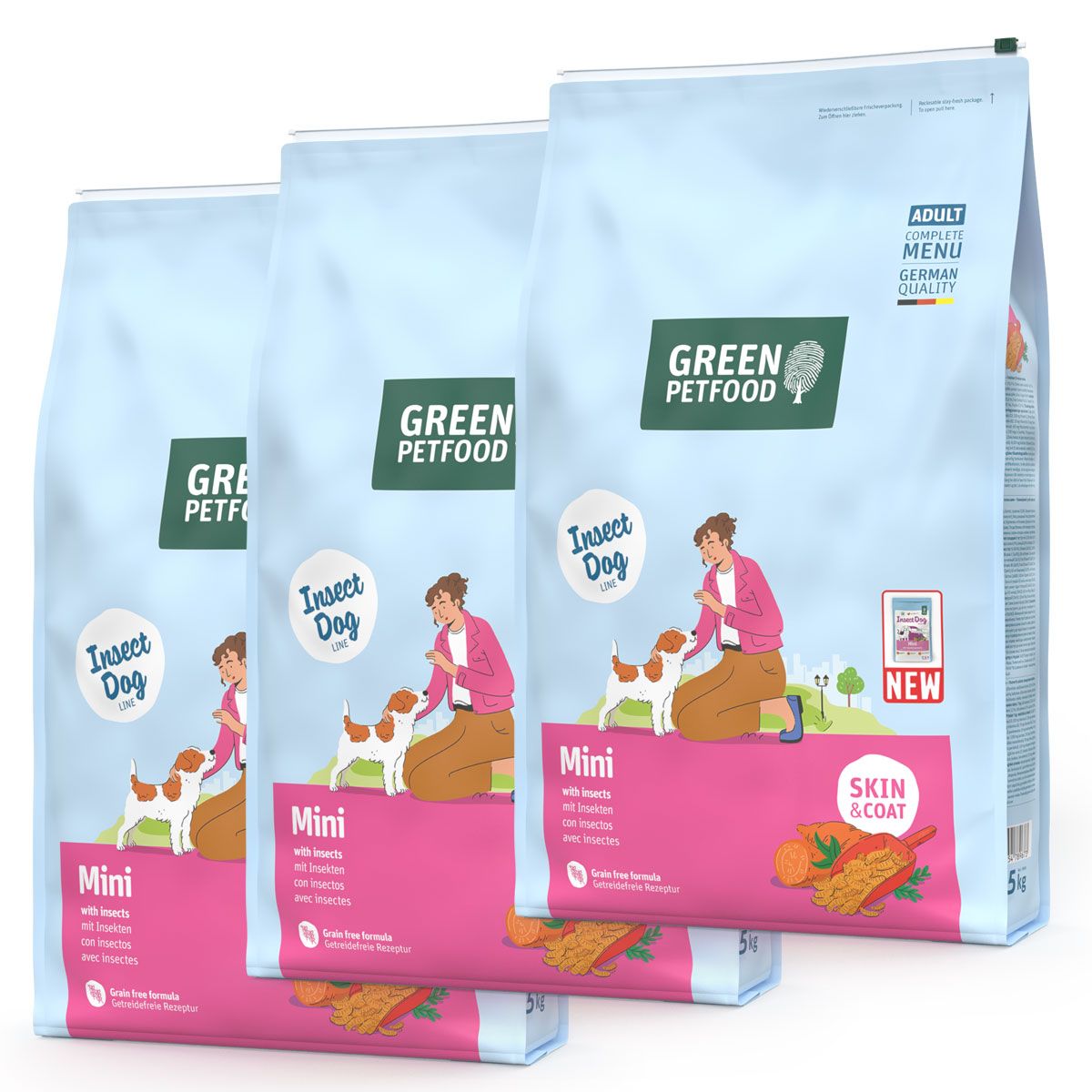 Green Petfood Mini with Insects
