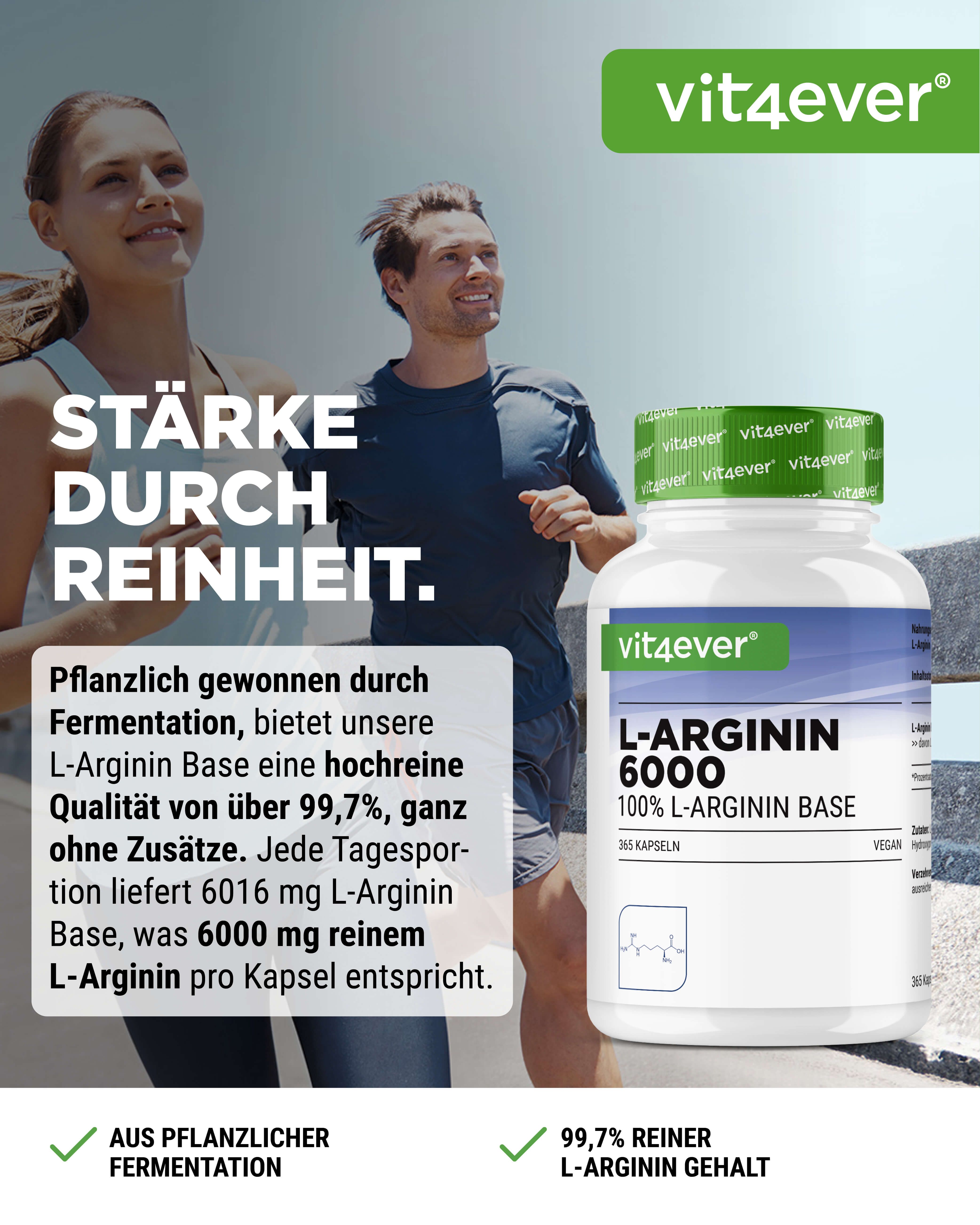 vit4ever L-Arginin Intenso 365 St Kapseln