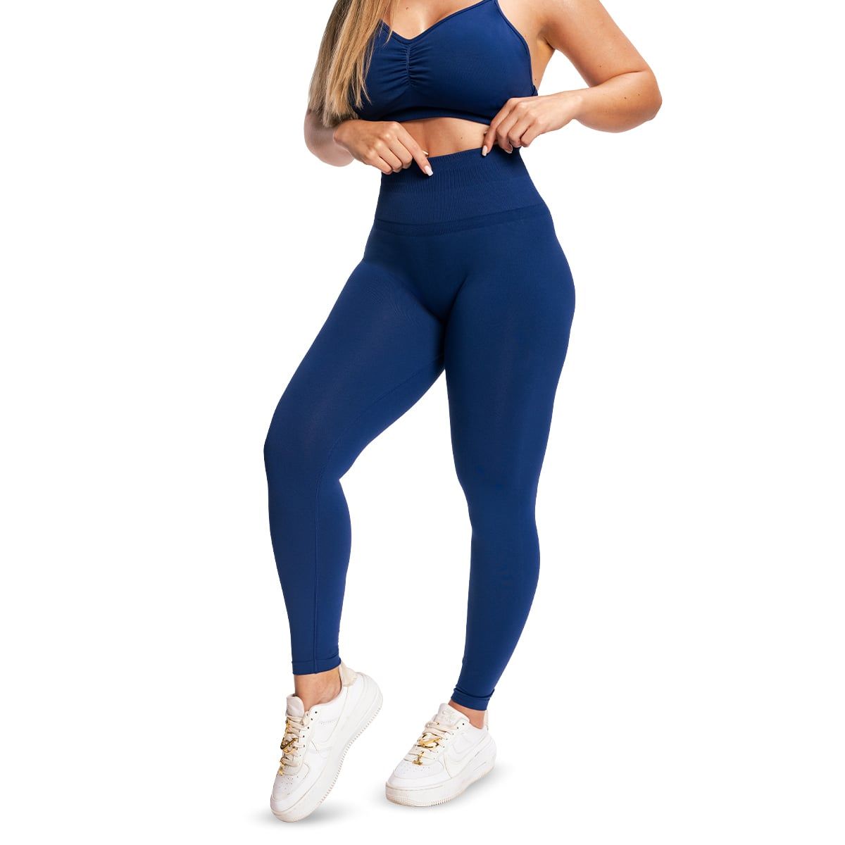 GymBeam Leggings Damen Seamless mit hoher Taille in Navy