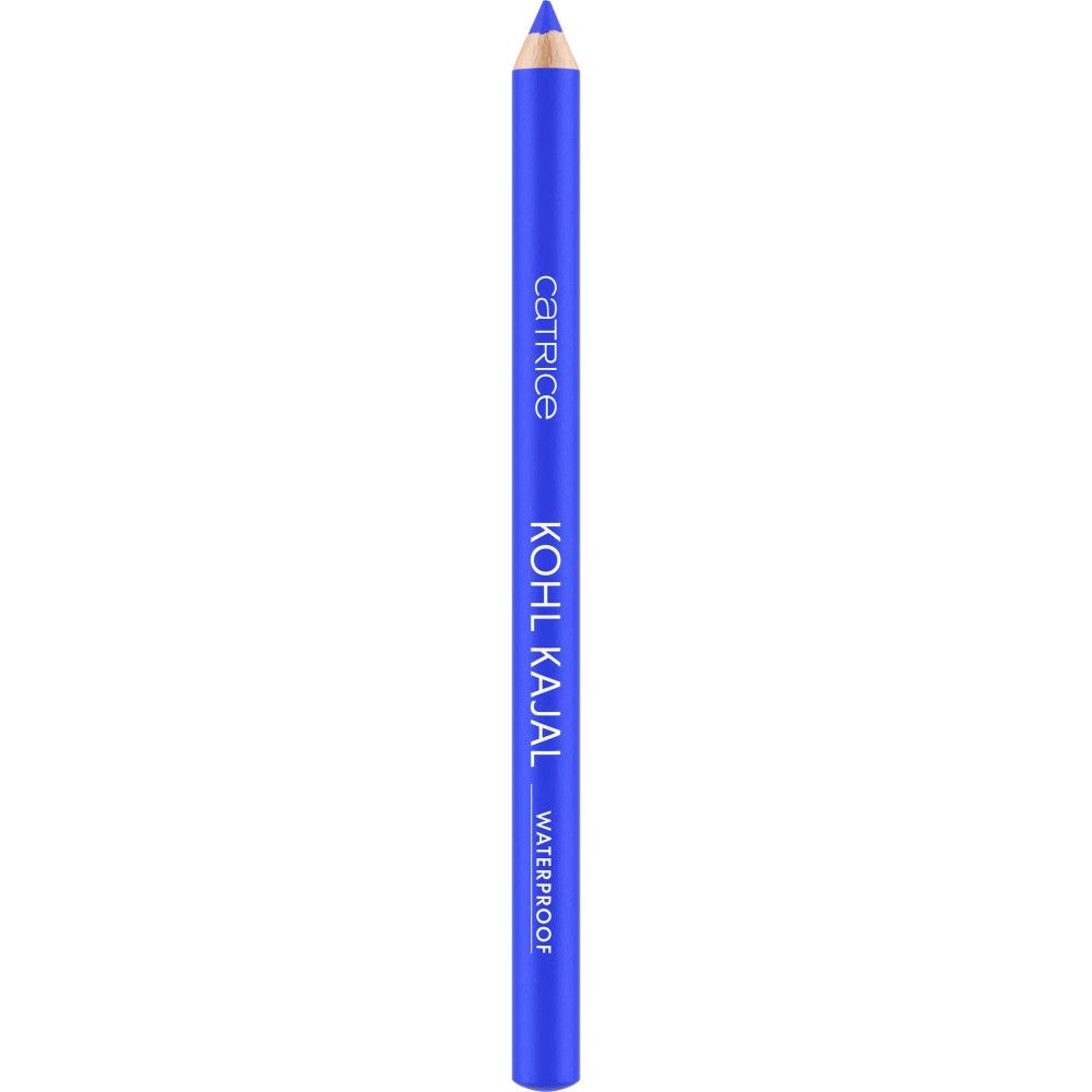 Blauer Kajalstift. Aufschrift: Catrice, Kohl Kajal, Waterproof.