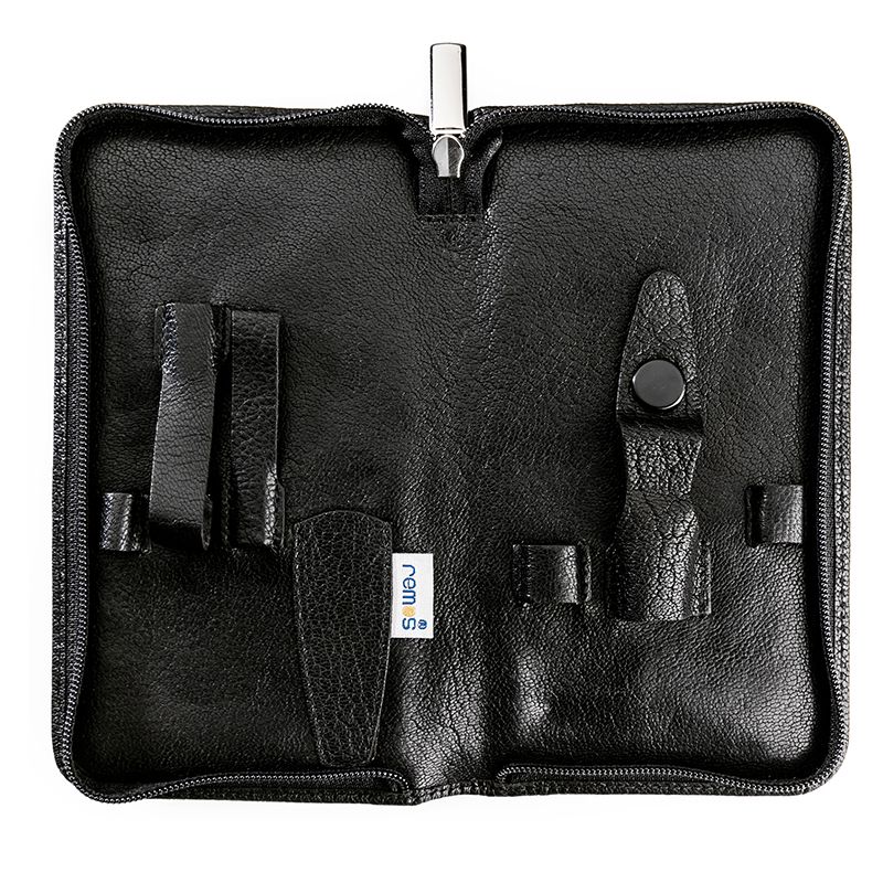 REMOS Etui "Pan", echtes Leder, leer
