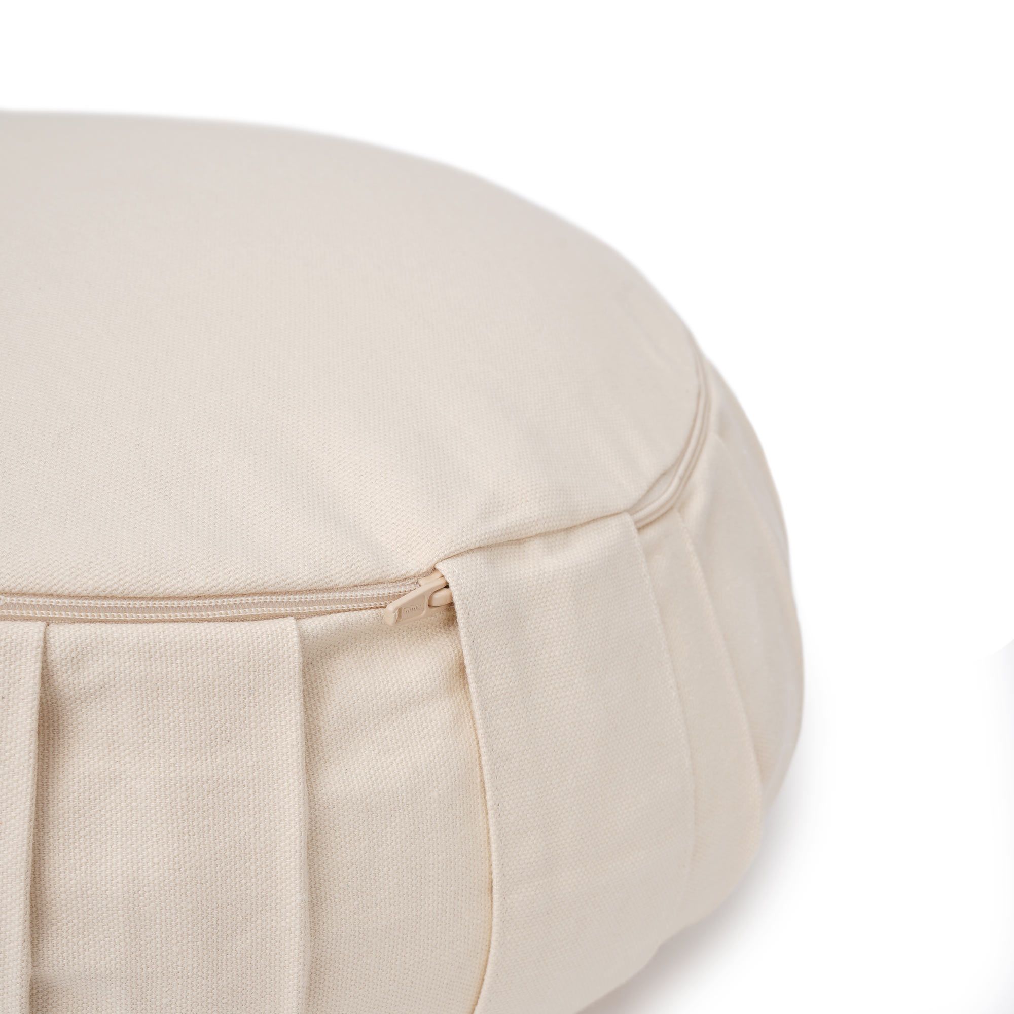 yogabox Meditationskissen / Yogakissen Zafu BASIC mit ZIP - natur - 31 x 31 x 15,0 cm