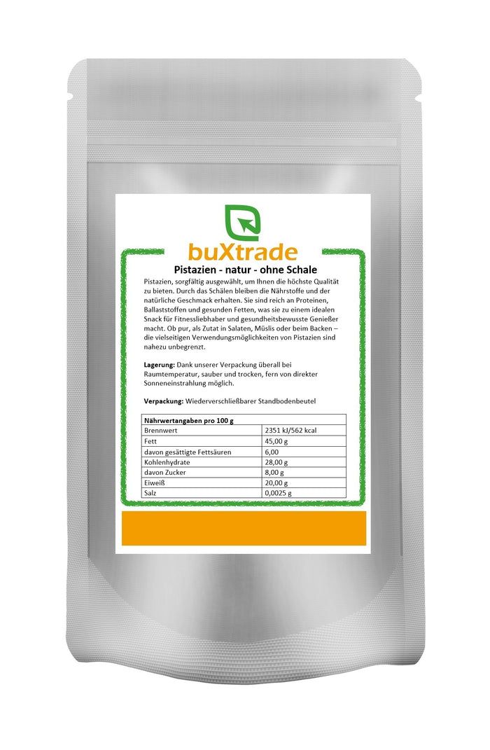 buXtrade Pistazien Natur ohne Schale