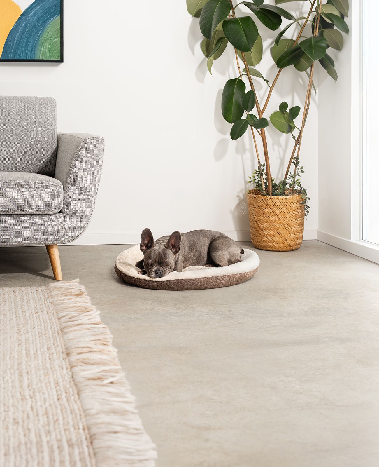 lionto Rundes Hundebett - Donutbed