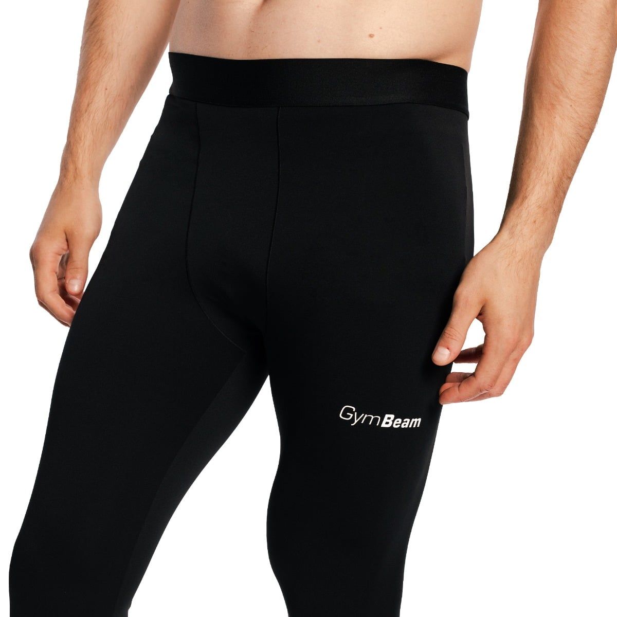GymBeam Funktions-Leggings Herren Slim Combat ohne Taschen Schwarz