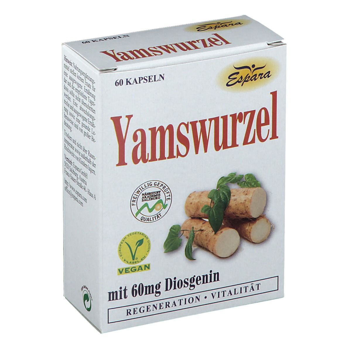 Yamswurzel Kapseln vegan