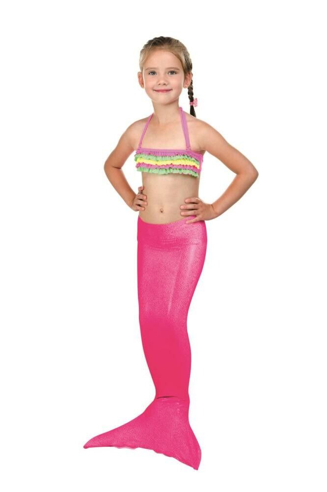 SCHWIMMFLOSSE MEERJUNGFRAU PINK 500