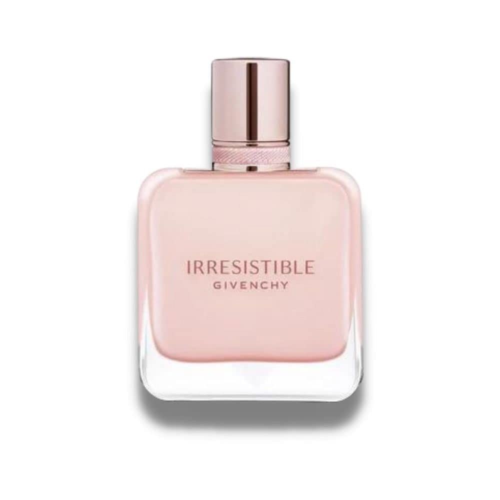 Givenchy Irresistible Rose Velvet Eau de Parfum Flakon mit roséfarbenem Verschluss.