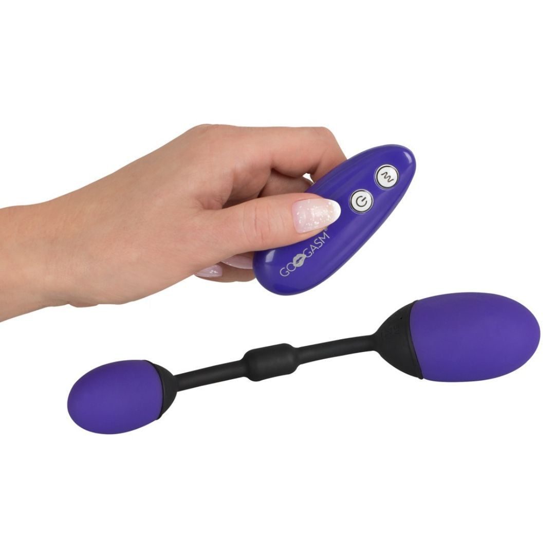 Liebeskugeln mit Vibration für Vagina und Anus | Beckenboden Training | GoGasm