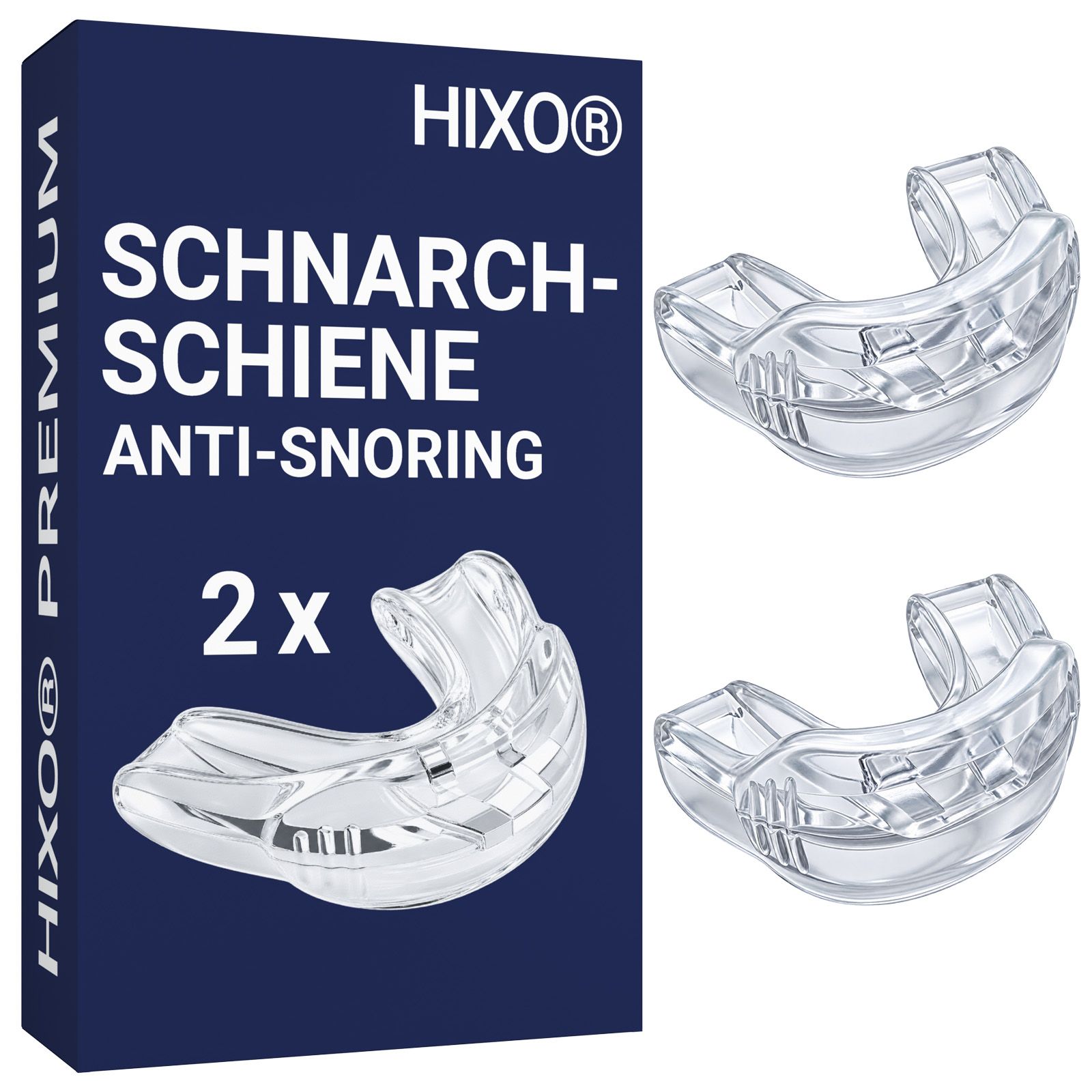 Hixo Schnarchschiene Anti Schnarch Schiene – Schnarchstopper für ruhigere Nächte 2 St Schienen