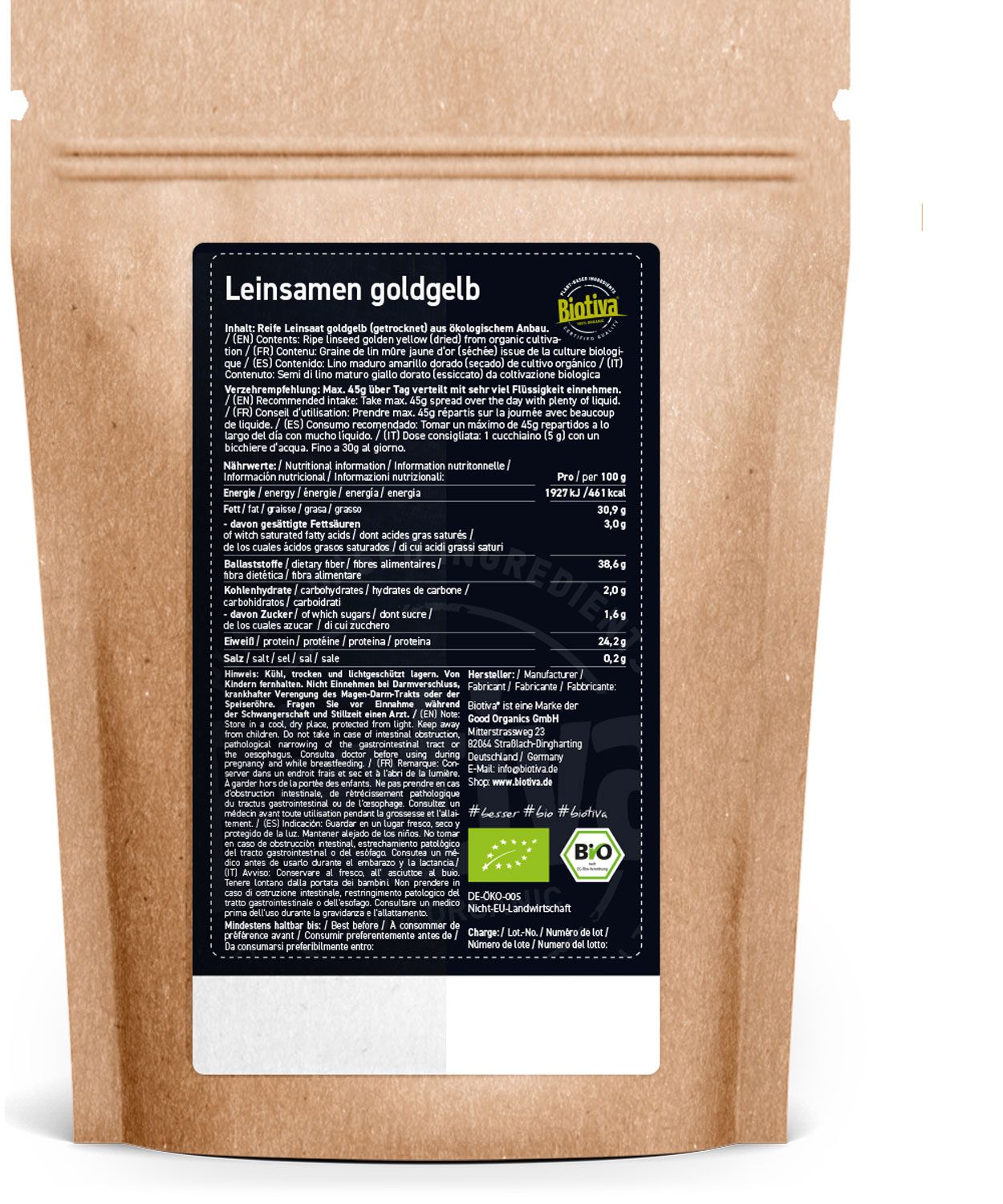 Biotiva Gold Leinsamen Bio