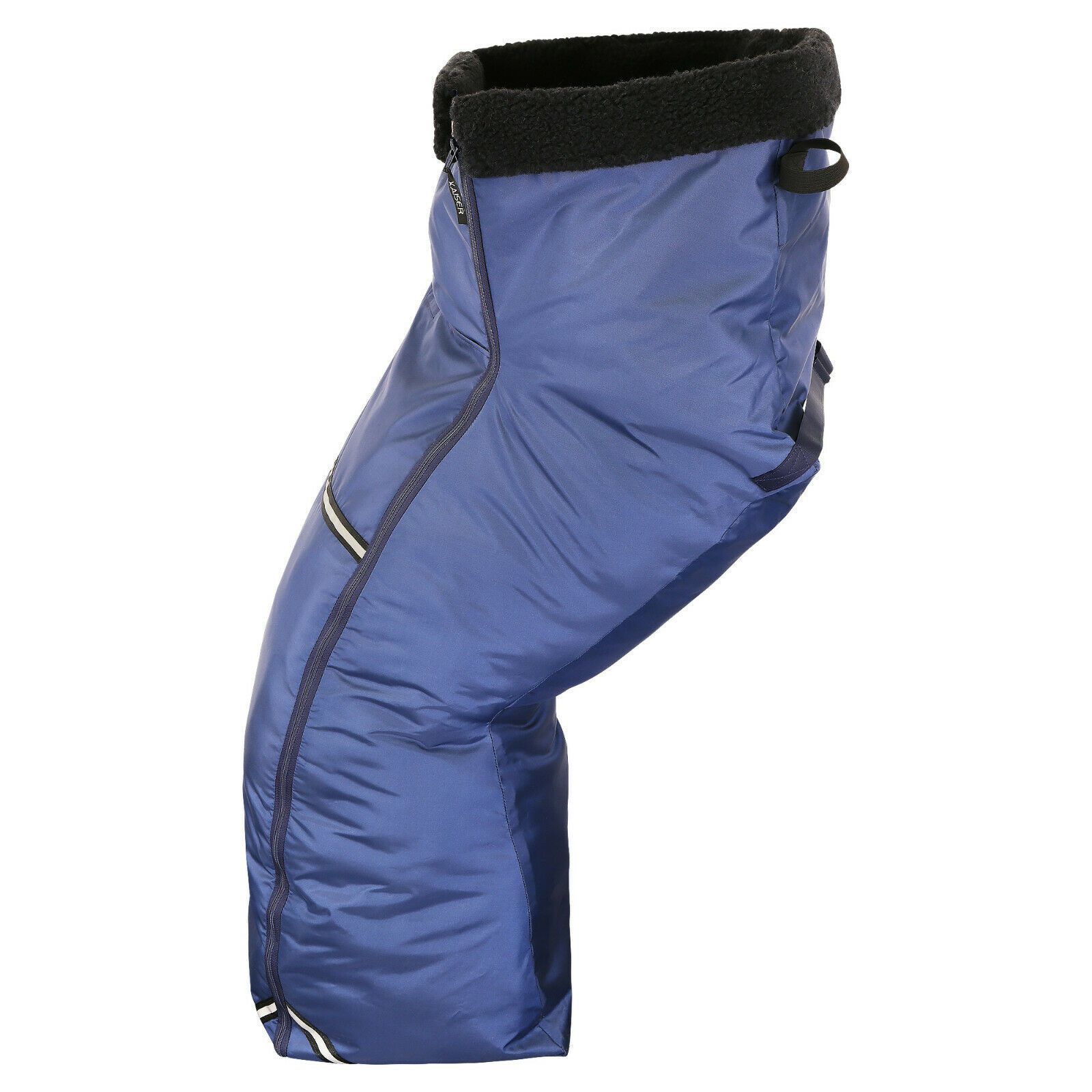 Kaiser Luxus Rollstuhl Schlupfsack WOLLPELZ blau Schafwolle