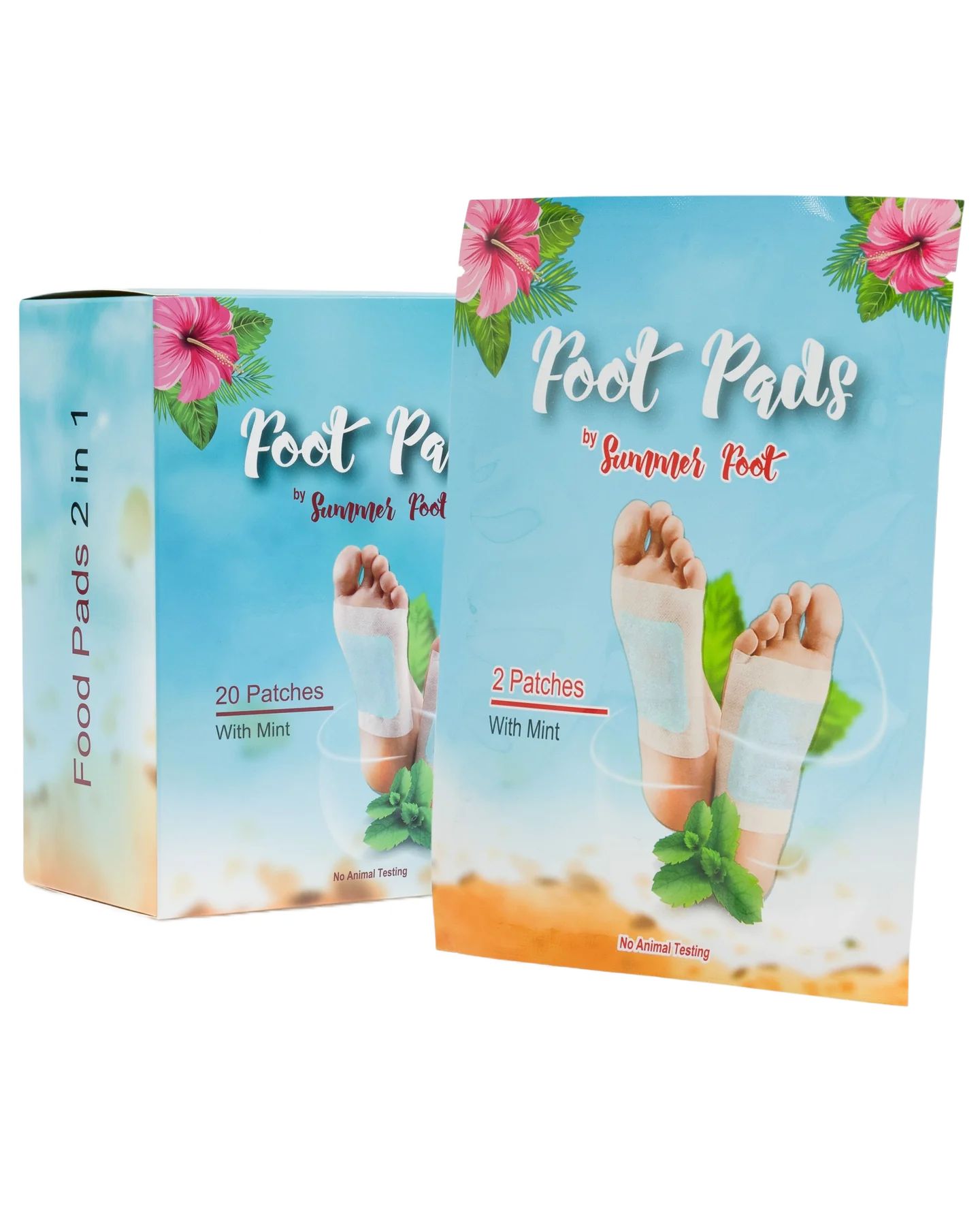 Summer Foot - Fußpads mit Minzöl (für 10 Anwendungen)