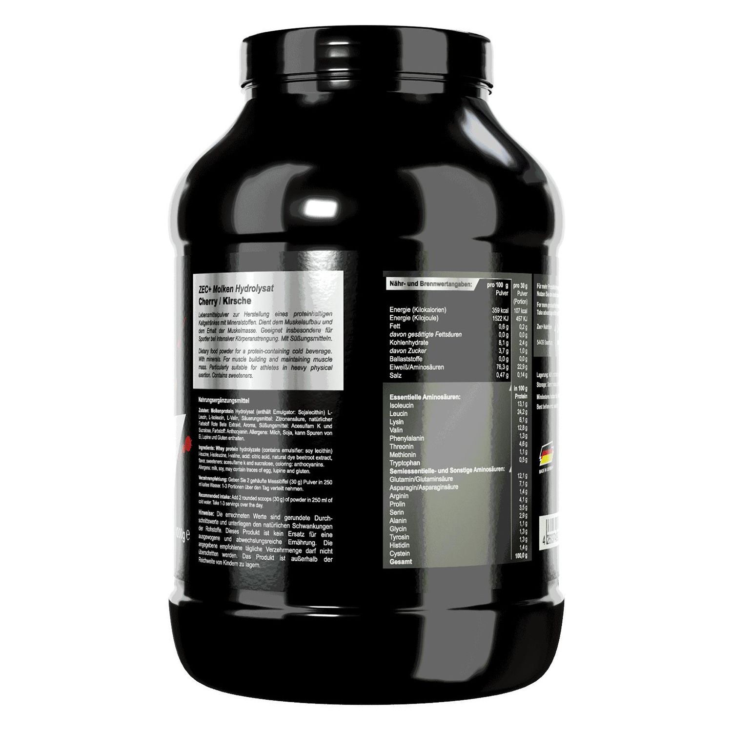 Zec+ Whey Hydrolysat Protein/ Eiweiß Kirsche 1000 g Pulver