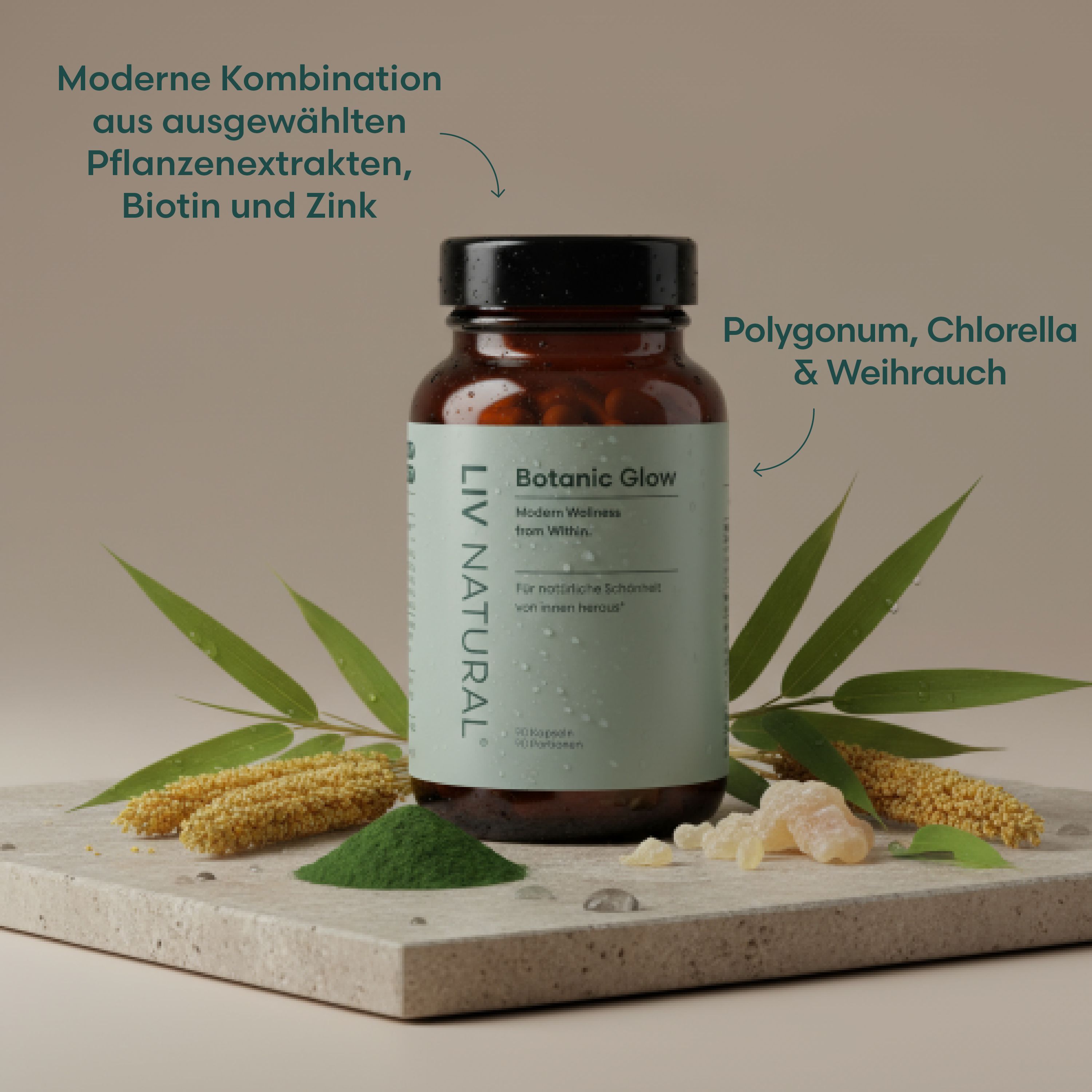 LIV Botanic Glow Zellschutz, Hautregeneration & pflanzliches Anti-Aging