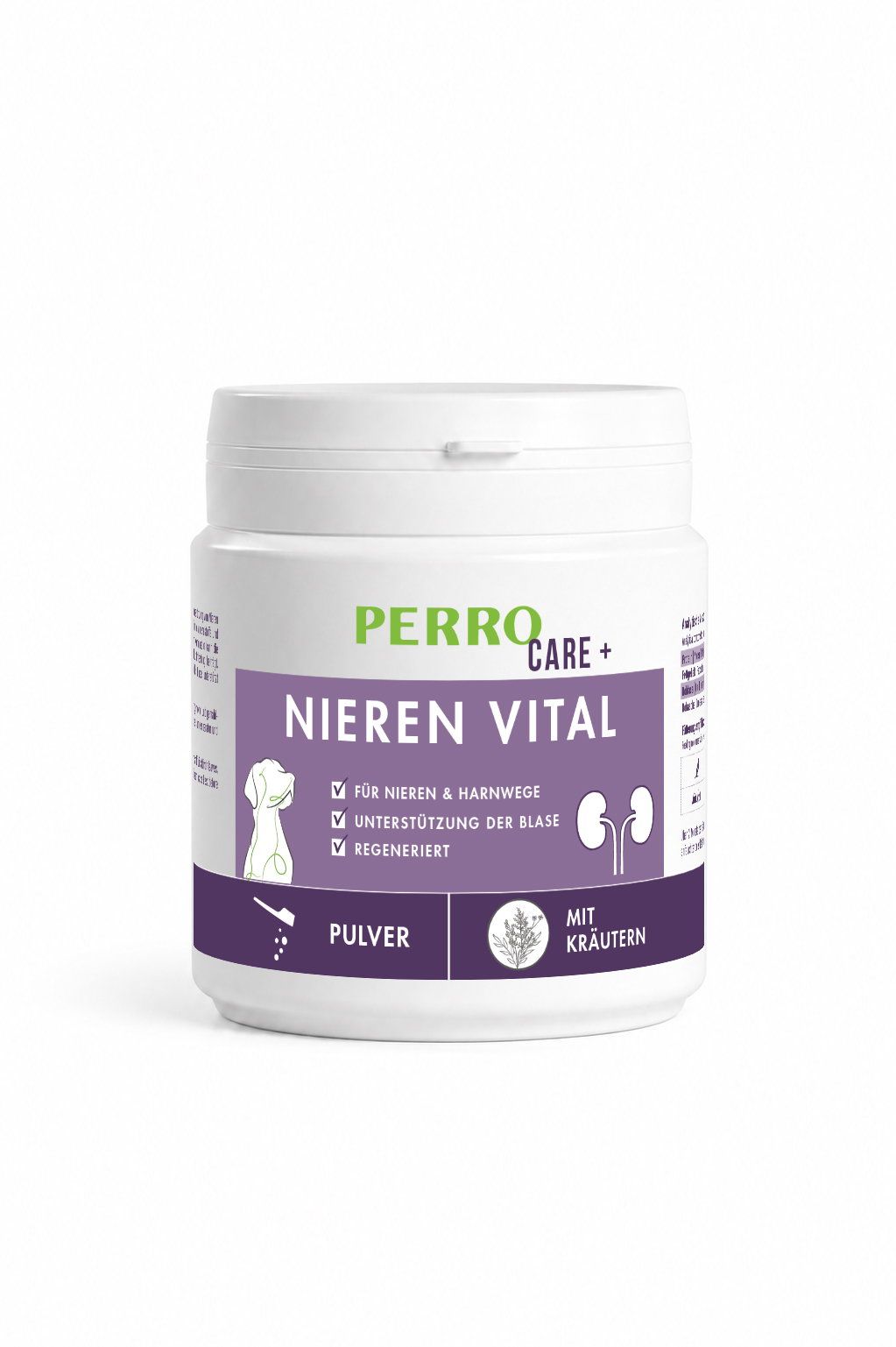 Perro Care Nieren-Vital – natürliche Kräutermischung für Hunde 150 g Futter