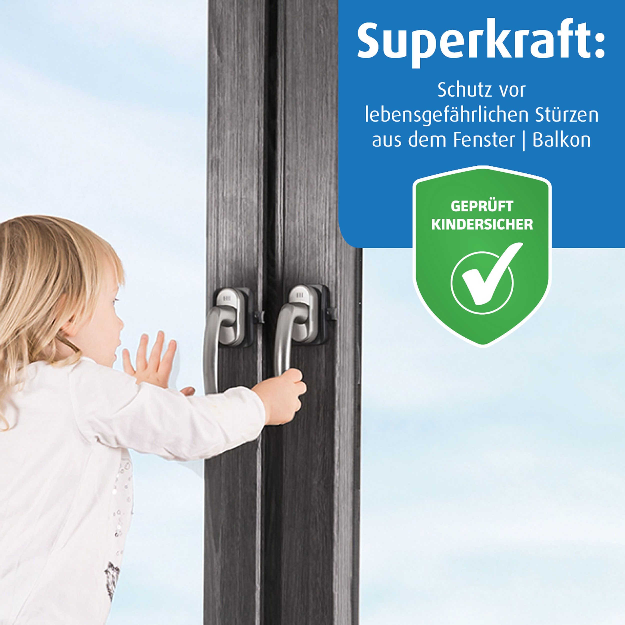 reer WinLock Fenster- und Balkontürsicherung, Anthrazit