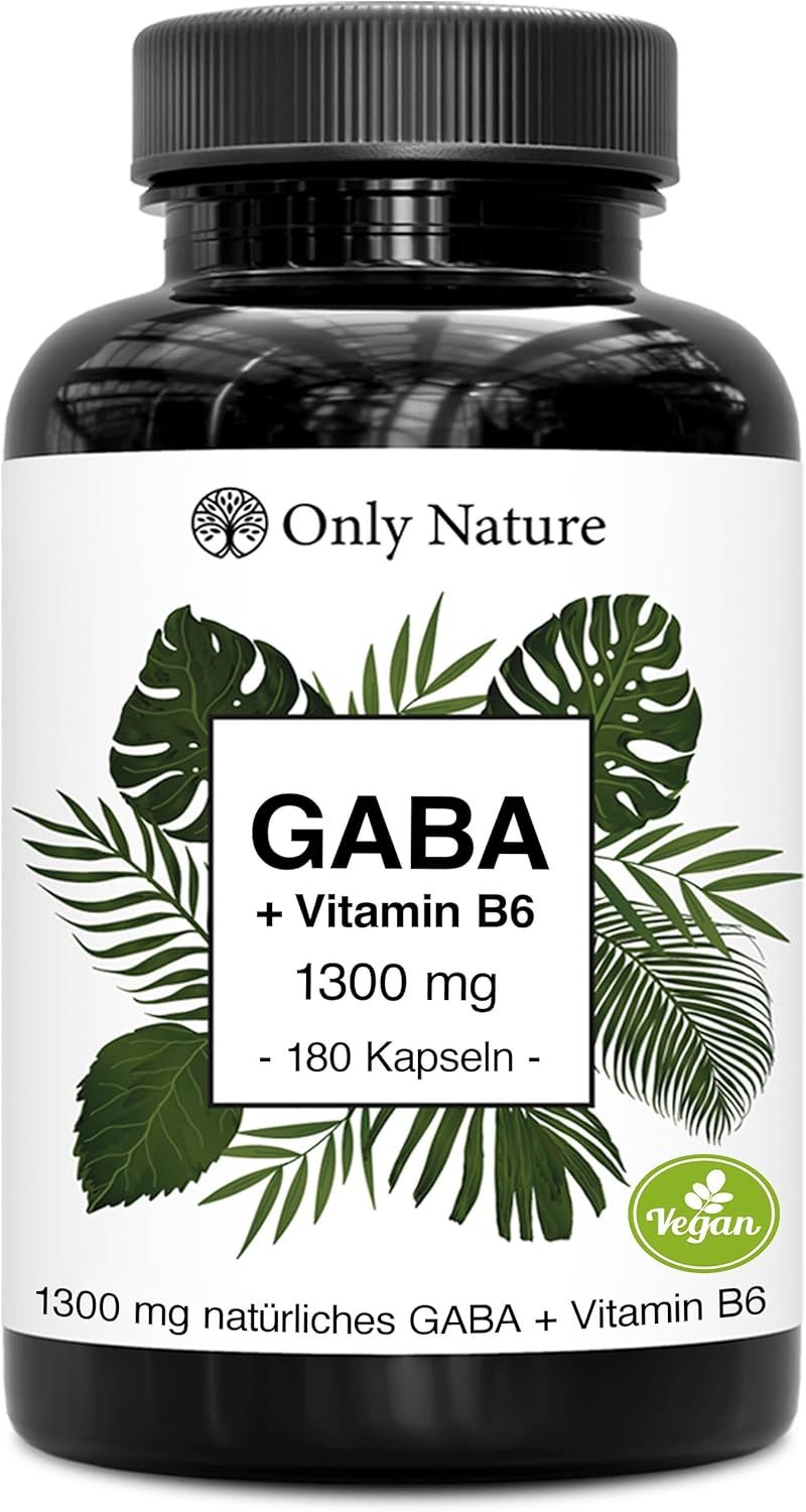 Only Nature Gaba 130mg + Vitamin B6 180 St Hartkapseln