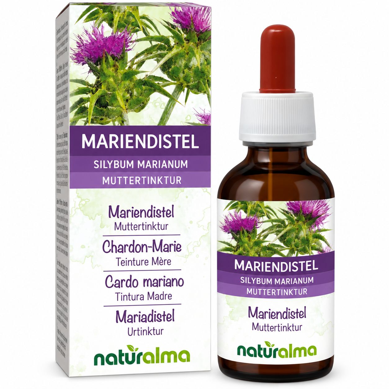 Naturalma Mariendistel (Silybum marianum) alkoholfreie Tropfen 120 ml