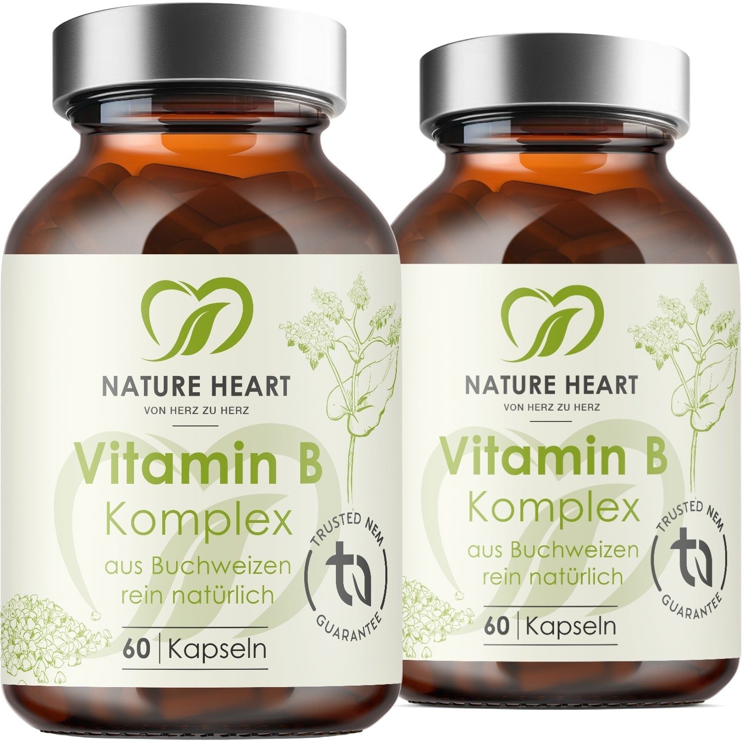 Nature Heart Vitamin B Komplex 2x60 St Kapseln