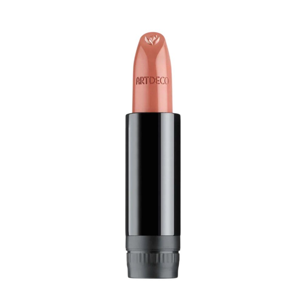 ARTDECO Lippenstift in neutralem Rosaton mit schwarzem Schaft und silbernem Ring.