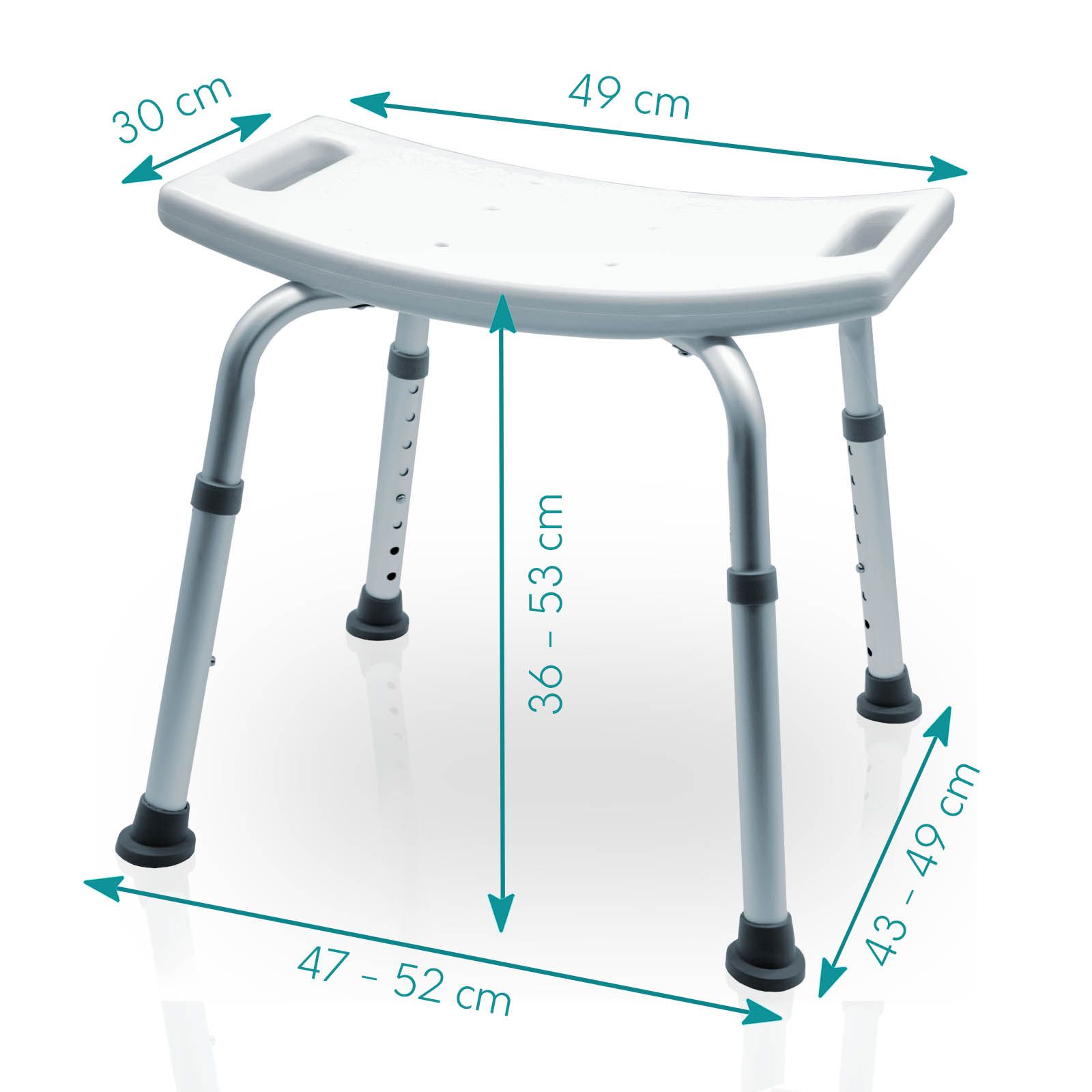 Duschhocker SC10+ mit Anti-Rutsch | Mobility Plus+