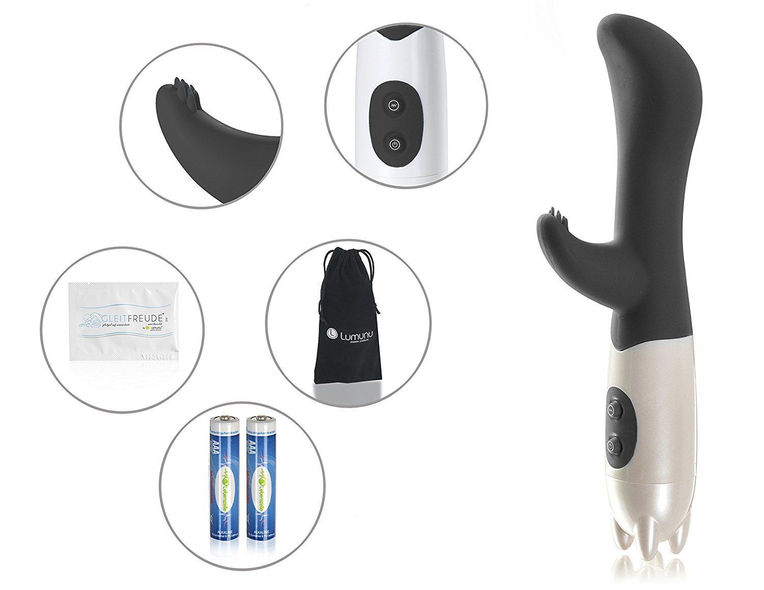 Lumunu G Spot Dual Vibrator (Schwarz)