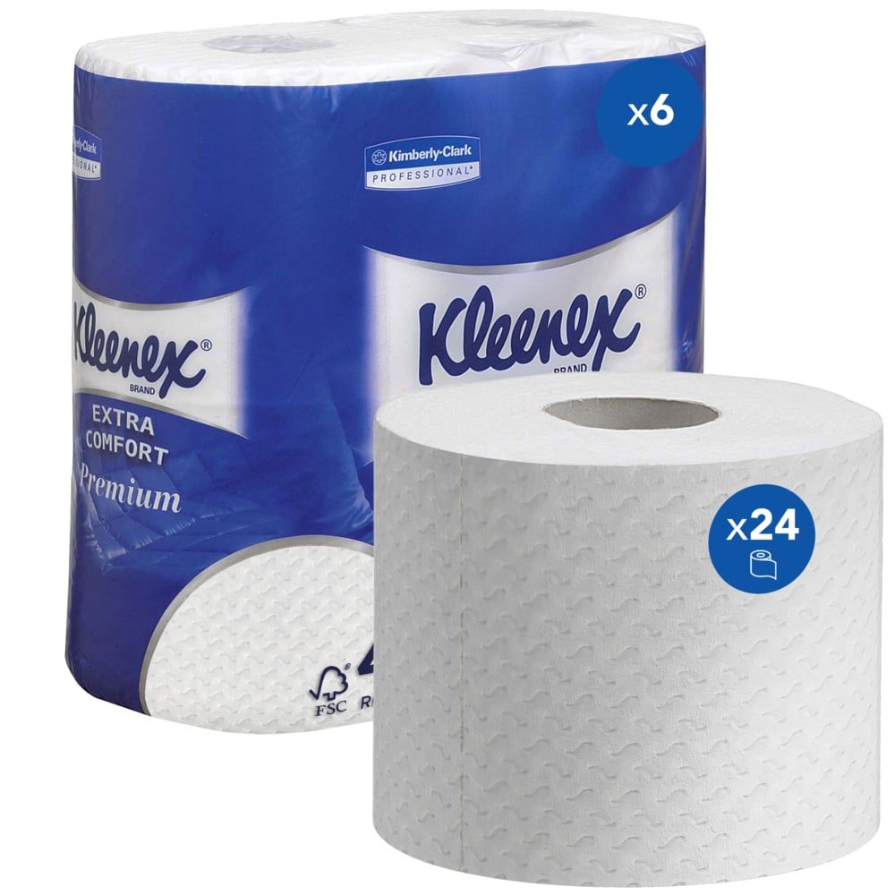 Kleenex® Toilettenpapierrollen