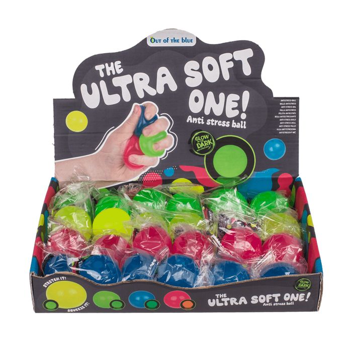 Out of the Blue Antistress-Ball, Ultra Soft, Glow in the Dark