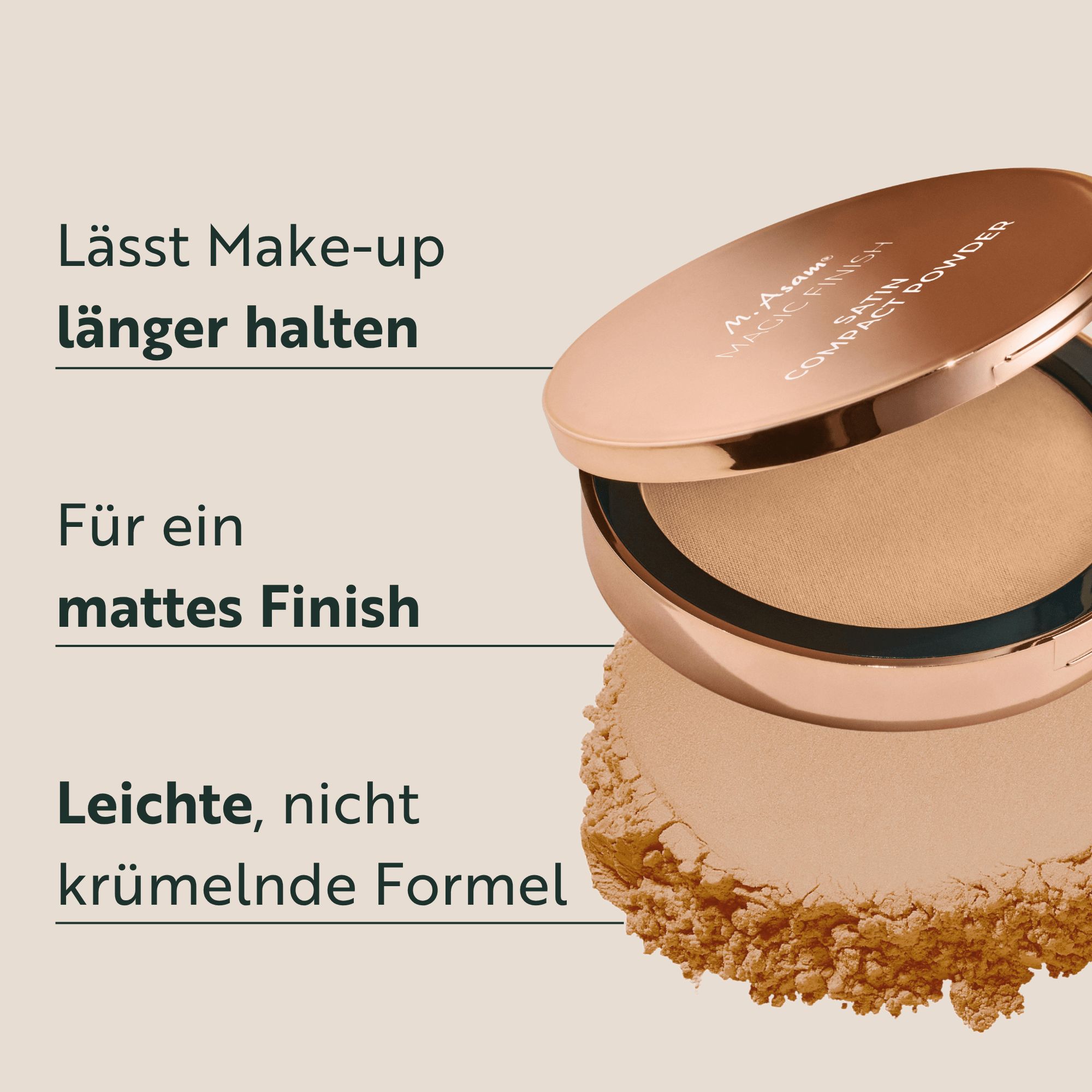 M ASAM, Satin Kompaktpuder Nude