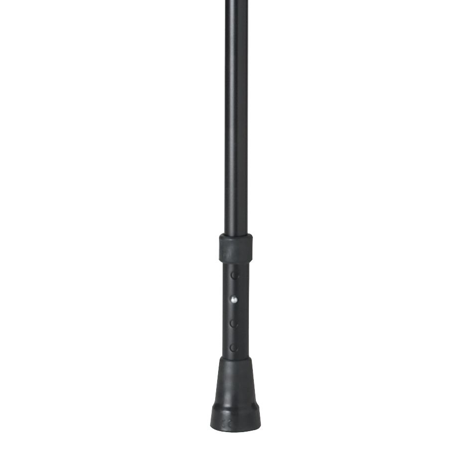 Flipstick Teleskop Gehstock mit Sitz schwarz
