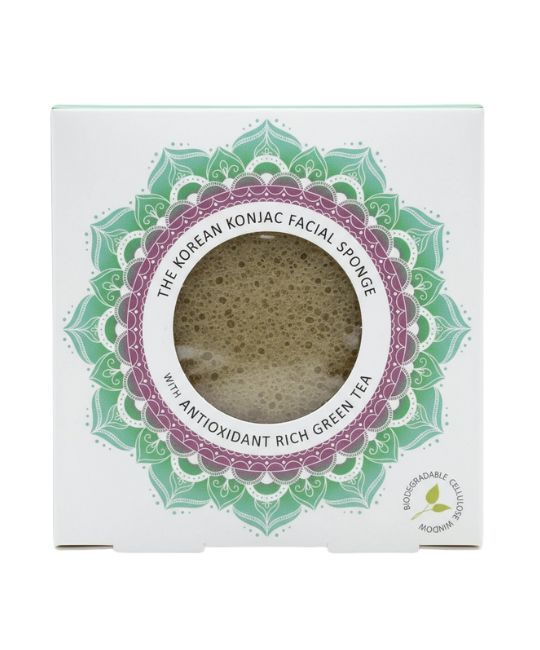 Mandala Konjac Facial Sponge Green Tea