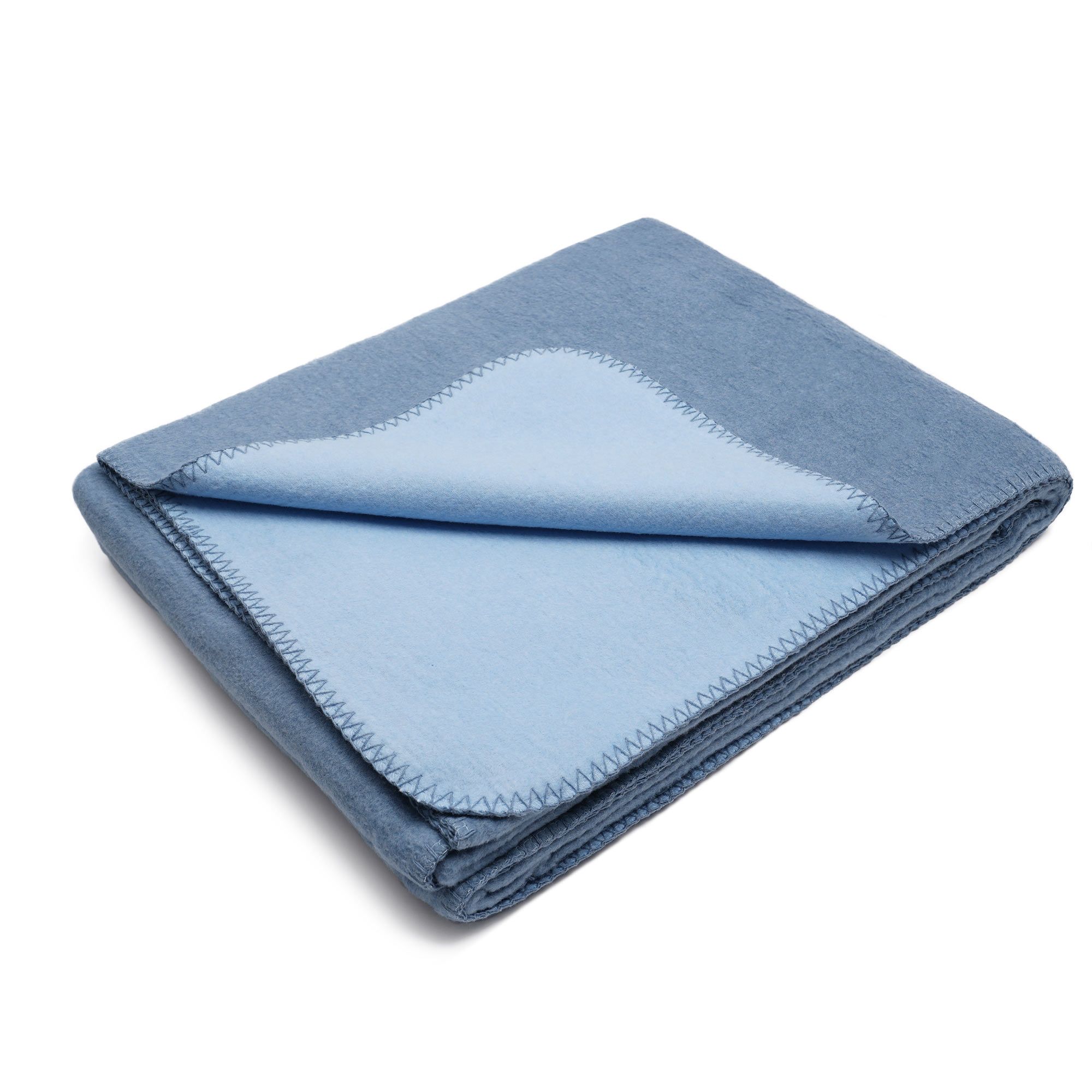 yogabox Yogadecke / Meditationsdecke zweifarbig - 200 x 150 x 1,0 cm - zucchero / lightblue