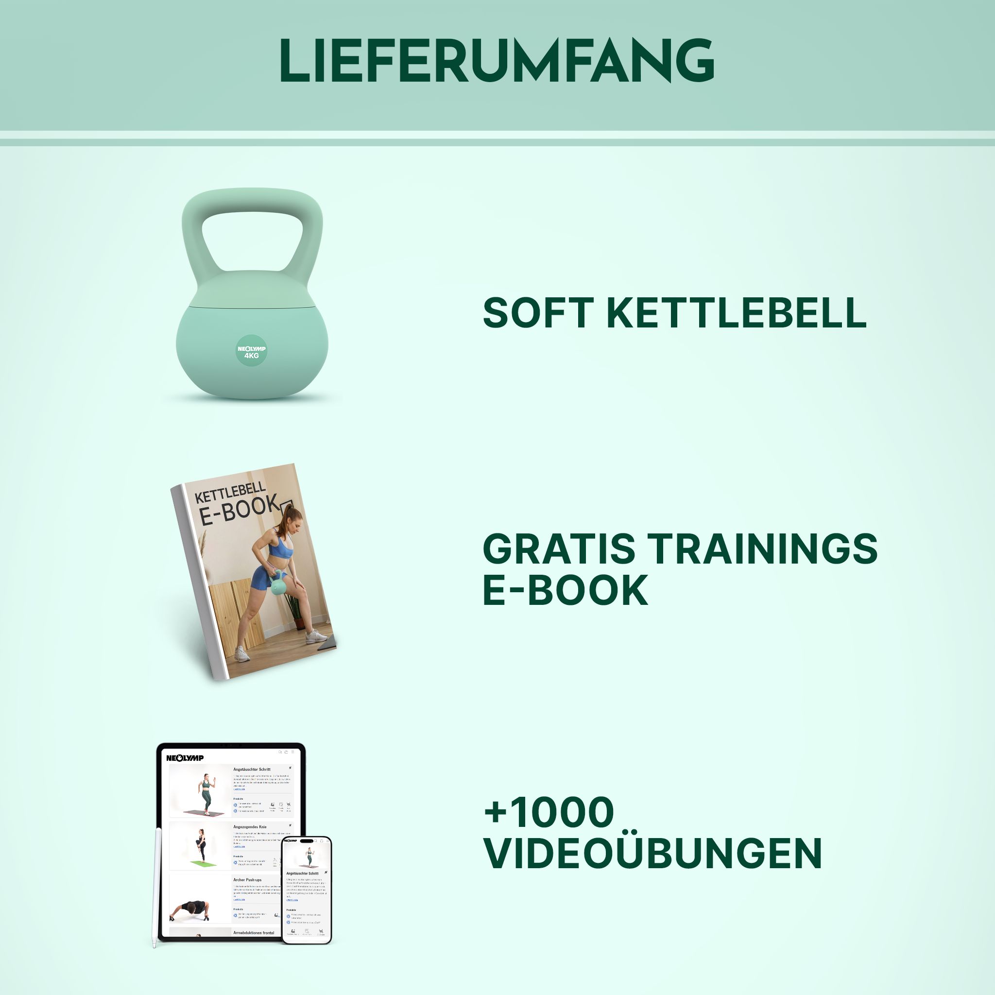 NEOLYMP Kettlebell 4 kg