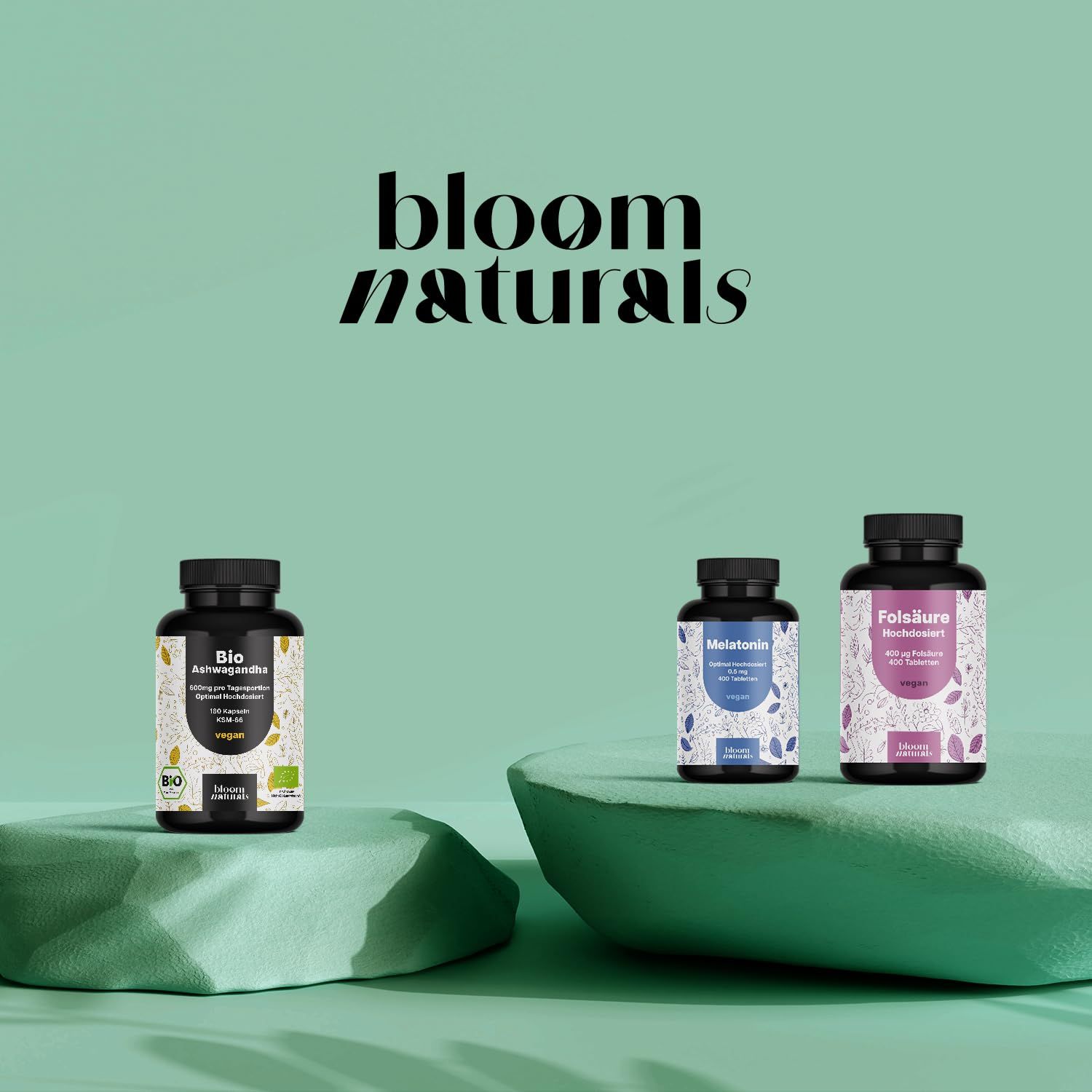 Bloom Naturals Bio Ashwagandha Kapseln