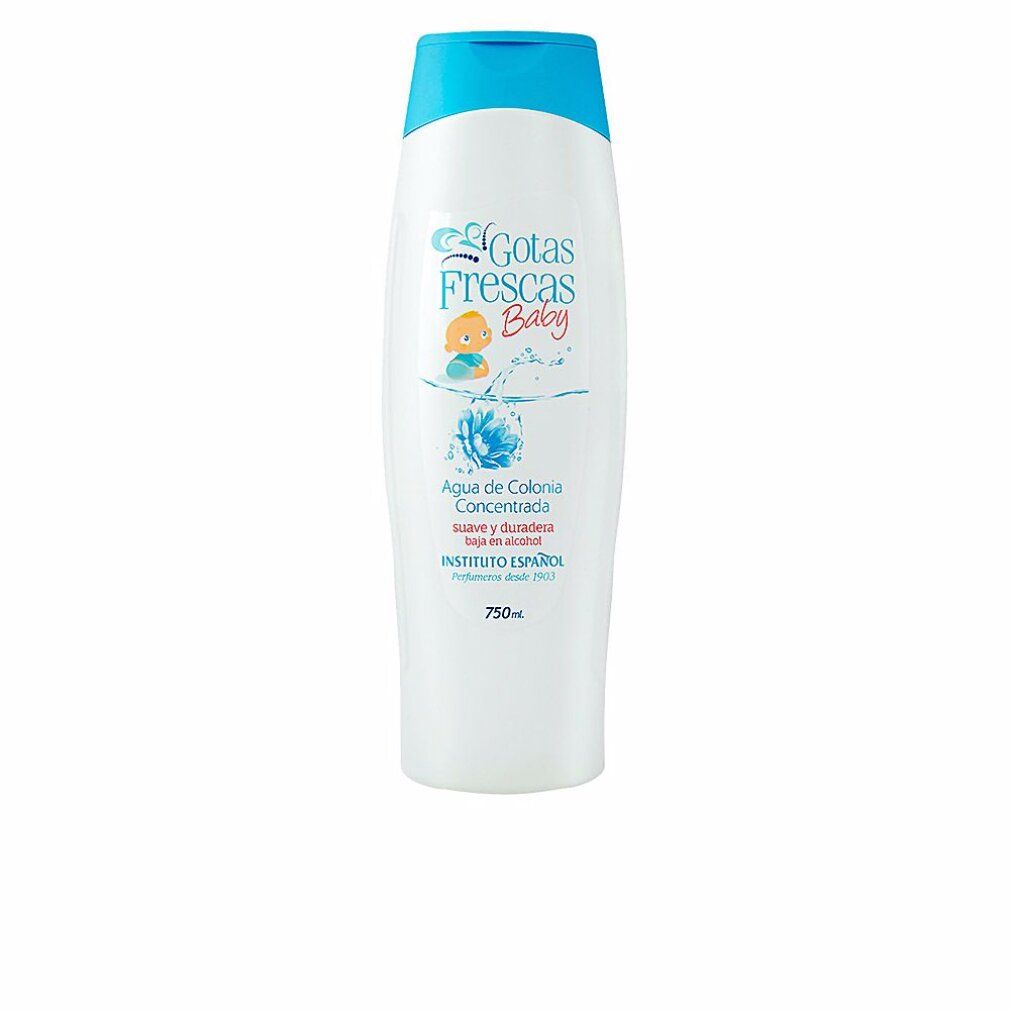 Baby-Eau de Cologne in einem weißen Flakon mit blauem Verschluss. 750ml.