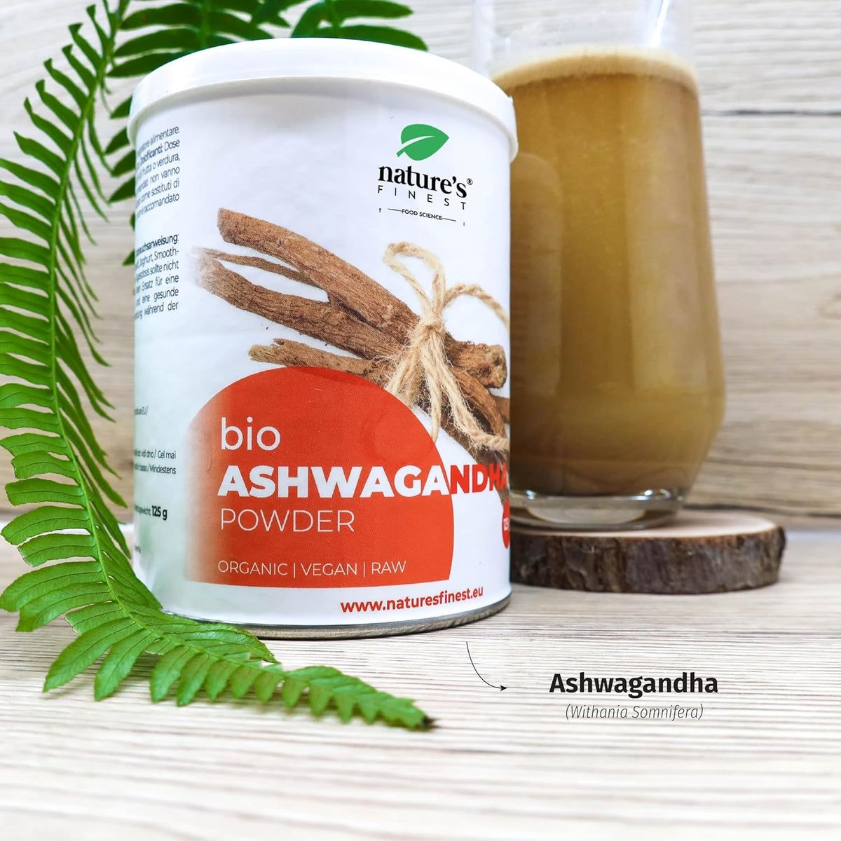 Nature's Finest Ashwagandha pulver Bio