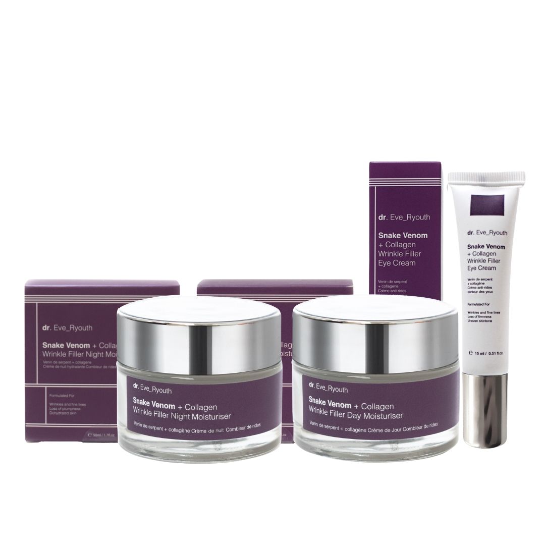 Dr. Eve_Ryouth Schlangengift-Kollagen-Augen-, Tages- und Nachtcreme-Set