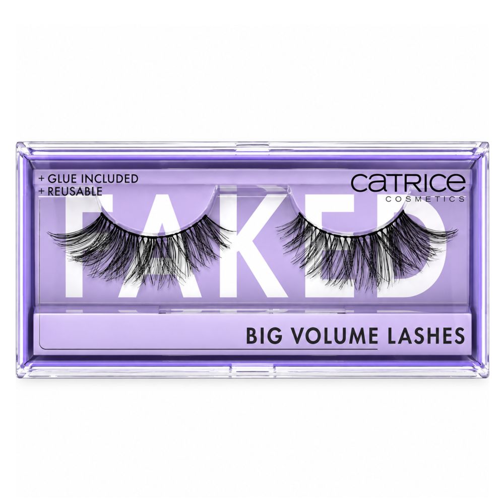 Catrice Big Volume Lashes künstliche Wimpern im Set mit Kleber, wiederverwendbar.