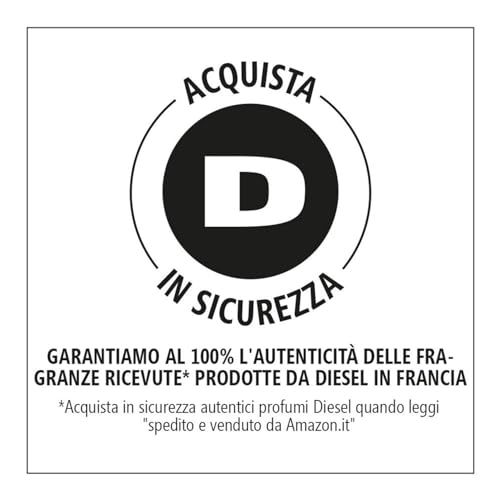 Italienisches Siegel 'Acquista in Sicurezza' mit Diesel-Logo und Garantie für die Echtheit von Parfums.